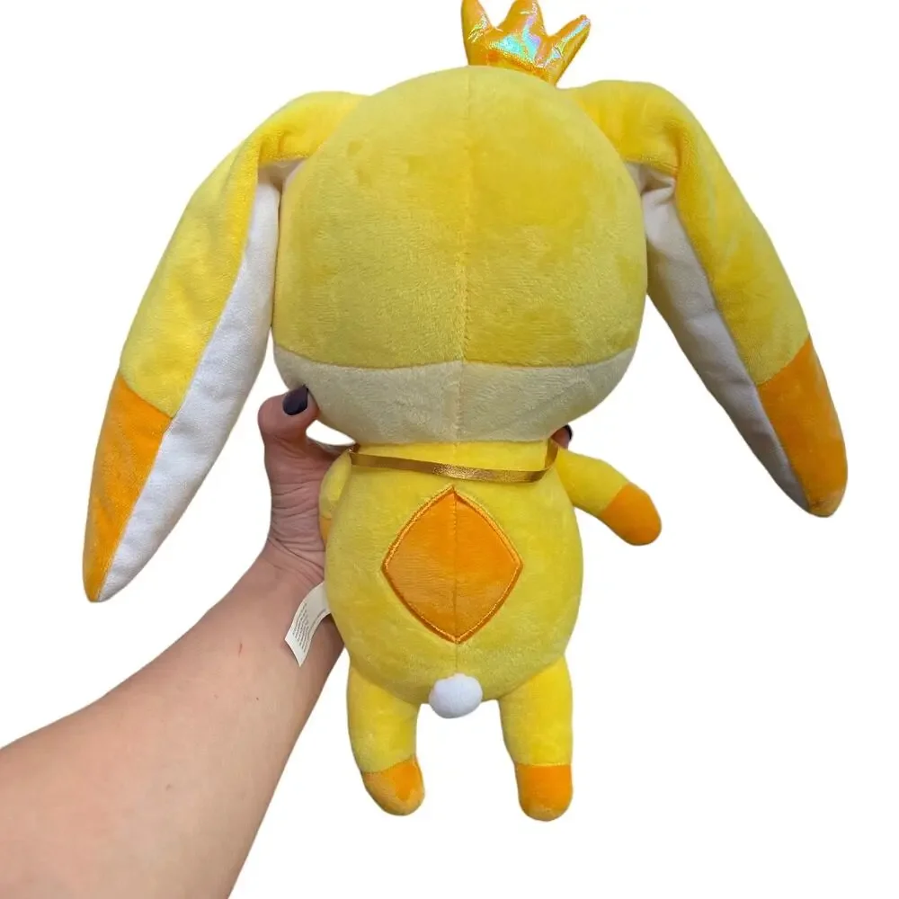 Krew District Gold Teddy Plush Yellow Stuffed Toy Crown with Shirt & Necklace